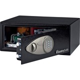 Sentry Safe .7 cu ft Security Safe with Electronic Lock - 19.82 L - Electronic Lock - 2 Live-locking Bolt(s) - Internal Size 6.9" (176.28 mm) Height x 16.8" (425.45 mm) Width x 12.6" (320.80 mm) Depth - Overall Size 7.1" (180.34 mm) Height x 16.9" (429.26 mm) Width x 14.6" (370.84 mm) Depth - Black - Steel