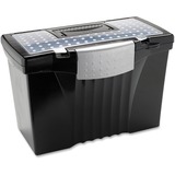 Storex Supply Compartment Plastic File Box