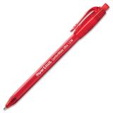 Paper Mate Comfort Mate Retractable Pens - Medium Pen Point - Retractable - Red - Rubber Barrel - 1 Dozen