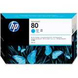 HP 80 (C4846A) Original Inkjet Ink Cartridge - Single Pack - Cyan - 1 Each - 4400 Pages