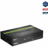 TRENDnet 5-Port Unmanaged Gigabit GREENnet Desktop Metal Switch, Ethernet-Network Switch, 5 x Gigabit Ports, Fanless, 10 Gbps Switching Fabric, Lifetime Protection, Black, TEG-S50g - 5-port Gigabit GREENnet Switch (Metal)