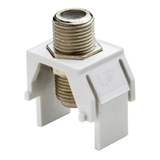 On-Q WP3479WH50 Cable Ends/Connectors Non-recessed Nickel F-connector, White (50-pack) 804428029199