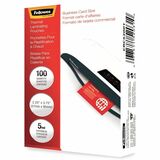 Fellowes Glossy Pouches - Business Card, 5 mil, 25 pack