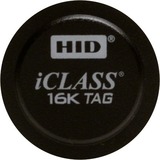 Hid Global 2060PKSRN Smart Cards/Tags Hid 206x Iclass Tag With Adhesive Back - 1.29" Diameter - Black - Lexan 2060pksrn 