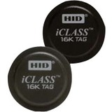 Hid Global 2061PKSNN Smart Cards/Tags Hid Iclass Tag - 1.29" Diameter - Black - Lexan 2061pksnn 