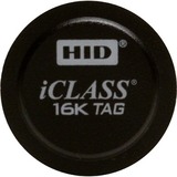 Hid Global 2060PKSSN Smart Cards/Tags Hid 206x Iclass Tag With Adhesive Back - - Length1.29" Diameter - Black - Lexan 2060pkssn 