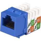 Black Box FMT920-R2-25PAK Cable Ends/Connectors Cat5e Keystone Jack - Unshielded, Blue 25-pack, Gsa, Taa Fmt920-r2-25pak Fmt920r225pak 822088068273