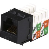 Black Box FMT921-R2-25PAK Cable Ends/Connectors Cat5e Keystone Jack - Unshielded, Black 25-pack, Gsa, Taa Fmt921-r2-25pak Fmt921r225pak 822088072553