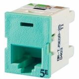 Ortronics CClarity TracJack (TJ), Cat 5E, T568A/B, lt green - 1 x RJ-45 Network - Female - Light...