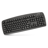 Kensington Comfort Type Keyboard - PS/2, USB - 104 Keys - Black - Retail