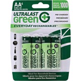 Ultralast ULGED4AA Batteries Everyday Rechargeables Ulged4aa General Purpose Battery 076097962606