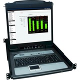 Tripp Lite NetDirector Console RM LCD KVM Switch with 8 Cables - Steel Housing