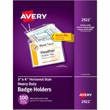 Avery® Heavy-Duty Clear Hanging Style Badge Holders