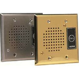 Valcom V-1072A-BRASS Intercom Systems Flush Mount Door  Plate Spkr, Brass V-1072a-brass V1072abrass 799111004822