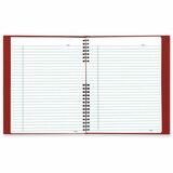 Rediform NotePro Twin - wire Composition Notebook - Letter - 200 Sheets - Twin Wirebound - Letter - 8 1/2" x 11" - White Paper - Red Lizard Cover - Pocket, Acid-free, Hard Cover, Micro Perforated, Tab, Index Sheet, Durable Cover, Self-adhesive - 1 Each