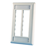 Ortronics TracJack 6 Socket 1 Gang Faceplate - 6 x Total Number of Socket(s) - 1-gang - Ivory -...