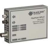 Black Box FlexPoint 10BASE-FL to BNC Media Converter - 1 x RJ-45 , 1 x ST - 10Base-FL - External