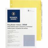 Image for Business Source Buff Stock Ring Binder Indexes