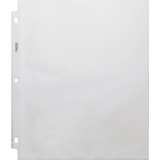 Business Source Top-Loading Poly Sheet Protectors - 0" Thickness - For Letter 8 1/2" x 11" Sheet - 3 x Holes - Ring Binder - Rectangular - Clear - Polypropylene - 100 / Box