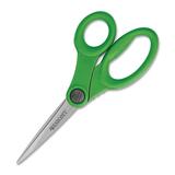 Westcott KleenEarth Eco-friendly Scissors - 8" (203.20 mm) Overall Length - Straight-left/right - Stainless Steel - Green - 1 Each