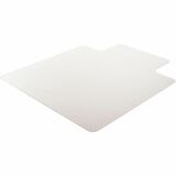 Lorell Plush-pile Wide-Lip Chairmat - Carpeted Floor - 60" (1524 mm) Length x 46" (1168.40 mm) Width x 0.173" (4.39 mm) Thickness - Lip Size 12" (304.80 mm) Length x 25" (635 mm) Width - Vinyl - Clear - 1Each