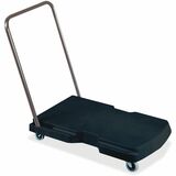 Rubbermaid+Commercial+4400+Triple+Trolley%2C+Utility+Duty+with+Straight+Handle+and+3%22+%287.6+cm%29+Casters