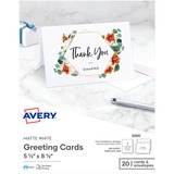 Avery%26reg%3B+Half-Fold+Greeting+Cards%2C+Matte%2C+5-1%2F2%22+x+8-1%2F2%22+%2C+20+Cards%2FEnvelopes+%283265%29