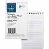 BSN90651 - Business Source Wirebound Memo Books