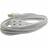 Exponent Microport Power Extension Cord - 16 Gauge - 125 V AC / 13 A - White - 15 ft Cord Length - 1