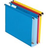 Pendaflex SureHook Letter Recycled Hanging Folder - 2" Folder Capacity - 8 1/2" x 11" - Blue, Red, Yellow, Bright Green, Orange - 10% Recycled - 20 / Box