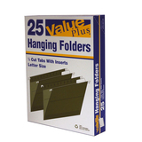 Value Plus Standard Green Hanging File Folder