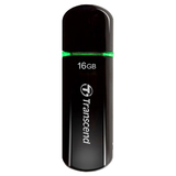 Transcend JetFlash 16 GB USB 2.0 Flash Drive - Black