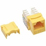 Tripp Lite by Eaton Cat6 Cat5e 110 Style Punch down Keystone Jack RJ45 Yellow TAA