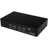 StarTech.com 4 Port USB DisplayPort KVM Switch with Audio - Share keyboard, mouse, and DisplayPort display between 2 HD multimedia systems - 4 Port DisplayPort KVM - DP KVM Switch - 4 Port USB DisplayPort KVM Switch with Audio