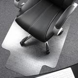 Cleartex Ultimat Polycarbonate Lipped Chair Mat for Carpets up to 1/2" - 48" - Carpeted Floor, Floor, Carpet, Home, Office - 53" (1346.20 mm) Length x 48" (1219.20 mm) Width x 0.085" (2.16 mm) Depth x 0.085" (2.16 mm) Thickness - Lip Size 20" (508 mm) Len