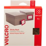 VELCRO® Brand Sticky Back Circles, 3/4in Circles, Beige, 200ct