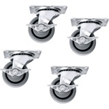Middle Atlantic Products Set of 4 Locking Fine Floor Casters