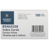 Business Source Plain Index Cards