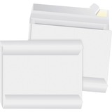 Business Source Tyvek Side-openning Envelopes - Document - 10" Width x 13" Length - 2" Gusset - Peel & Seal - Tyvek - 100 / Carton - White