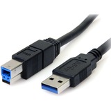 StarTech.com+10+ft+Black+SuperSpeed+USB+3.0+Cable+A+to+B+-+M%2FM