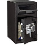 Sentry Safe Electronic Lock Depository Safe - 36.80 L - Electronic Lock - Water Resistant - Internal Size 14.5" x 13.7" x 11.3" - Overall Size 24" x 14" x 15.6" - Black - Steel