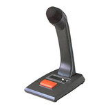 TOA PM-660U Wired Dynamic Microphone - Gray - 8.20 ft - 100 Hz to 10 kHz -58 dB - Desktop