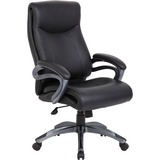 Lorell+Executive+High-Back+Chair+with+Gun+Metal+Base