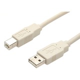 StarTech.com+3+ft+Beige+A+to+B+USB+2.0+Cable+-+M%2FM