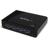 StarTech.com 4 Port Black SuperSpeed USB 3.0 Hub - Add four external SuperSpeed USB 3.0 ports from a single USB connection - usb 3.0 hub - 4 port usb hub - desktop usb hub - superspeed usb 3.0 hub - external usb hub