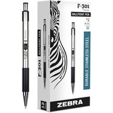 Zebra+STEEL+3+Series+F-301+Retractable+Ballpoint+Pen