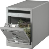 Sentry Safe Dual Key Lock Under Counter Safe - 7 L - Dual Key Lock - Theft Resistant - Internal Size 6.5" x 5.8" x 10.5" - Overall Size 8.5" x 6" x 12.3" - Gray - Steel