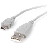 StarTech.com Mini USB 2.0 cable - 4 pin USB Type A (M) - 5 pin mini-USB Type B (M) - ( USB / Hi-Speed USB ) - 3 ft - Type A Male USB - Mini Type B Male USB - 3ft - Gray
