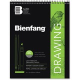 Bienfang Giant Drawing Pad - 50 Sheets - Plain - Book Bound - 55 lb Basis Weight - 9" x 12" - White Paper - Mediumweight, Acid-free - 1 Each