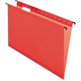 Pendaflex SureHook 6152CRED Letter Recycled Hanging Folder - 8 1/2" x 11" - Red - 10% Recycled - 20 / Box